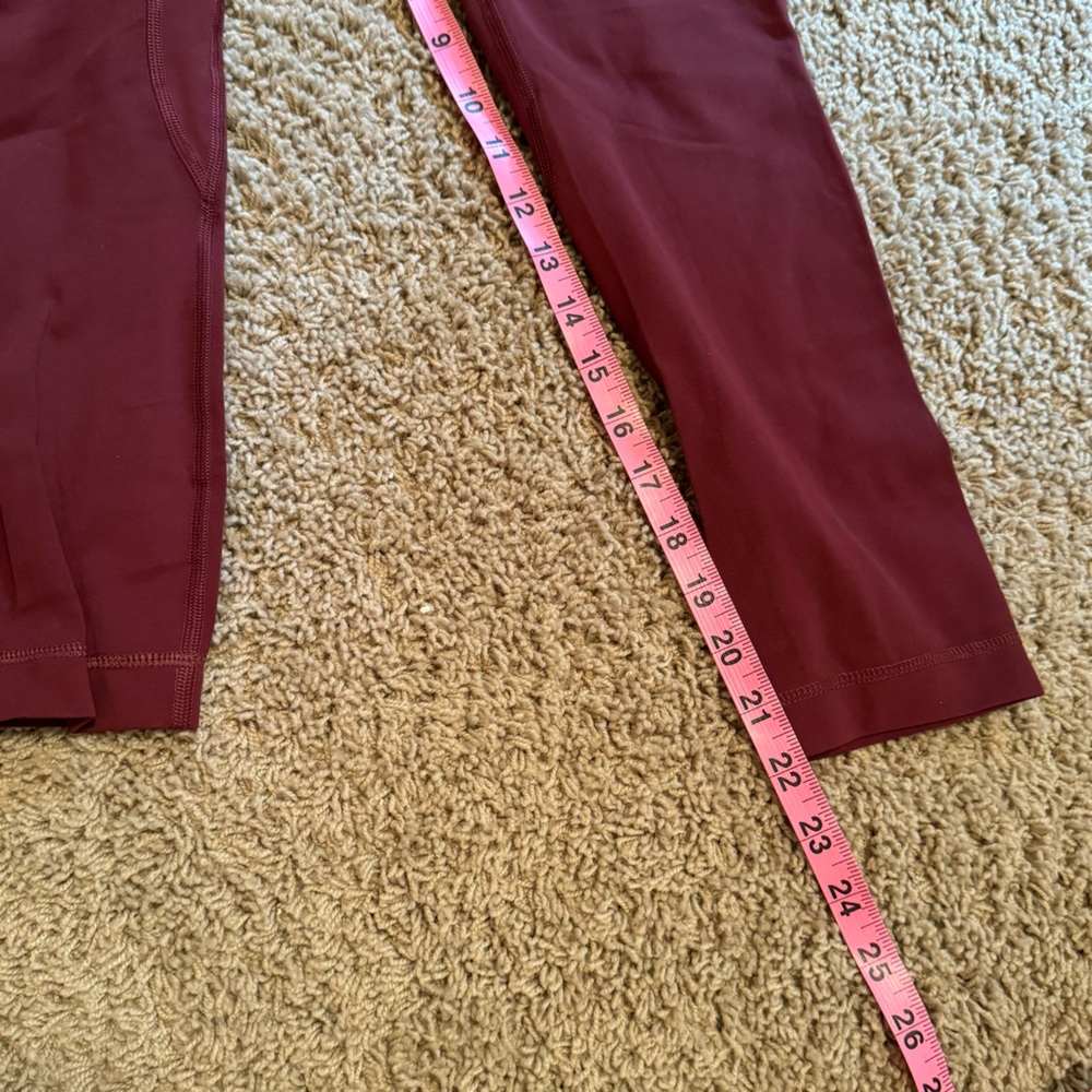 lululemon Align Leggings—Red Merlot—22” inseam - Picture 14 of 15